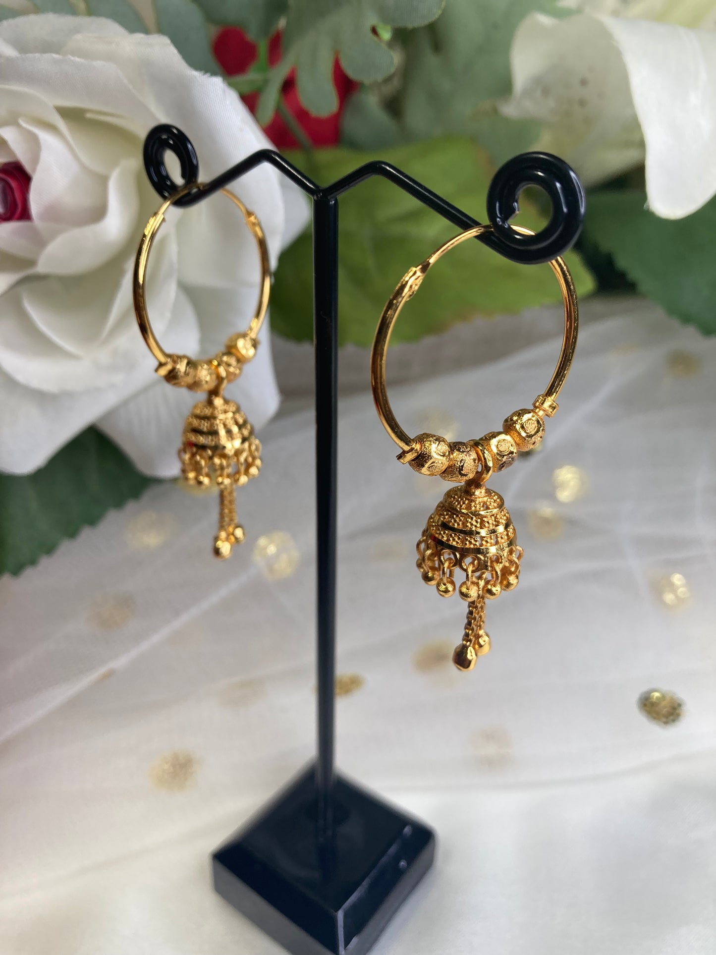 Gold plated earrings/walia