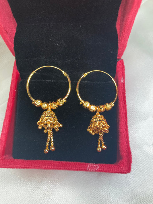 Gold plated earrings/walia