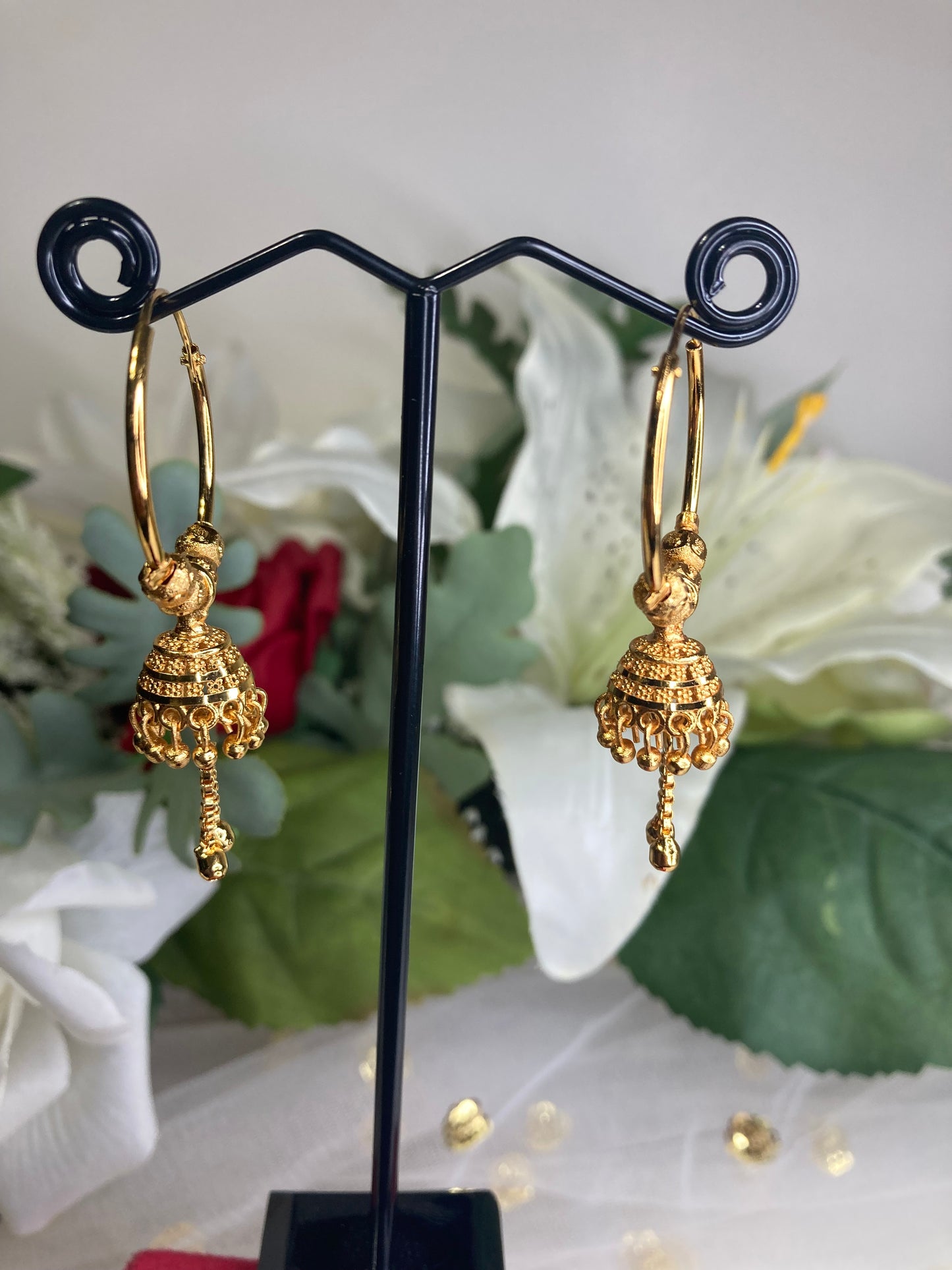 Gold plated earrings/walia