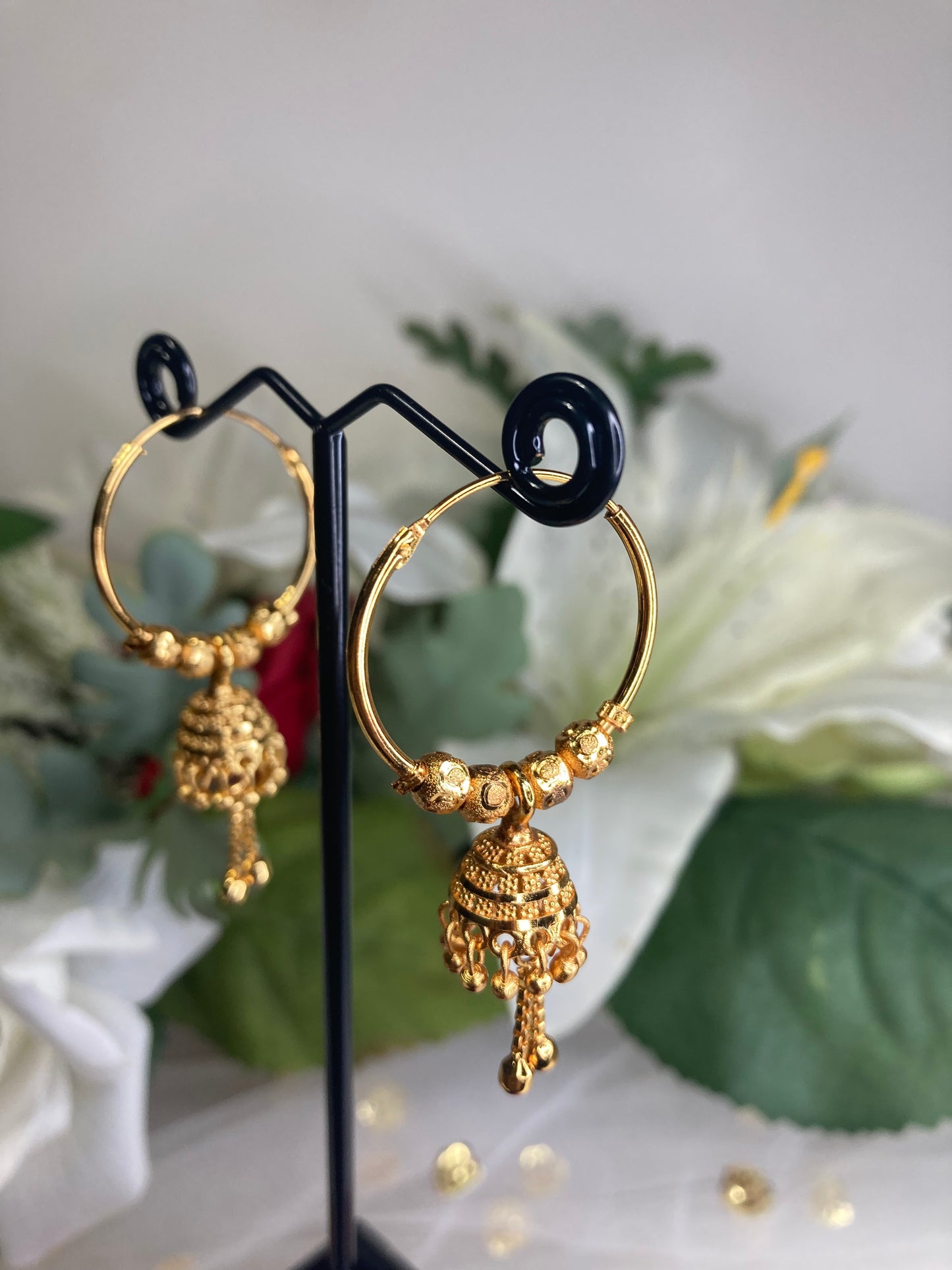 Gold plated earrings/walia